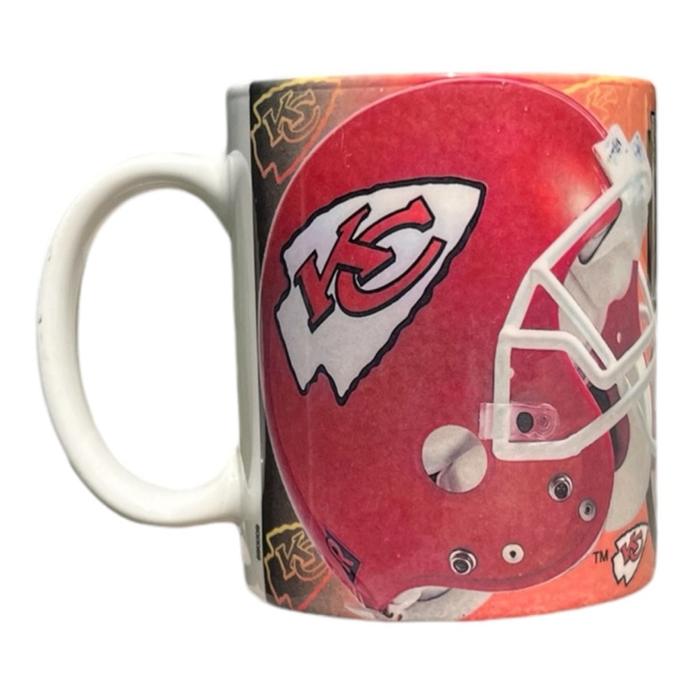 Vintage 1995 KANSAS CITY CHIEFS XPRES Team Reflections MUG NEW OLD STOCK UNUSED